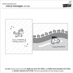 Lawn Fawn Merry Messages Stamp Set