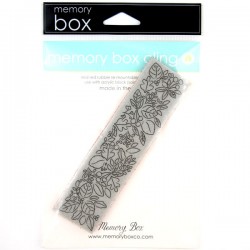 Memory Box Blooming Leaf Border Stamp