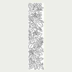 Memory Box Blooming Leafy Border Stamp