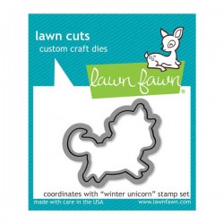 Lawn Fawn Winter Unicorn Lawn Cuts