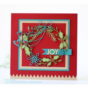 Memory Box Chatfords Wreath Craft Dies class=