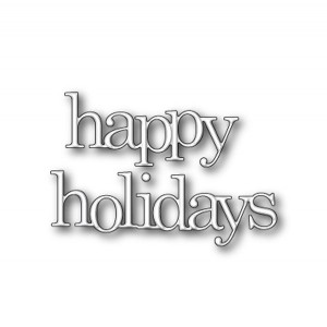 Poppystamps Jumbled Happy Holidays Craft Die