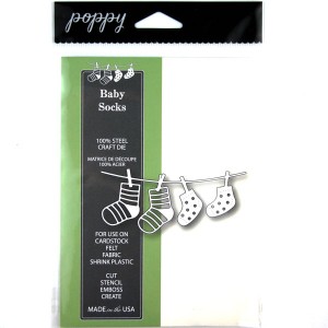 Poppystamps Baby Socks Craft Die class=