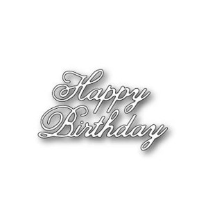 Poppystamps Vintage Happy Birthday Craft Die