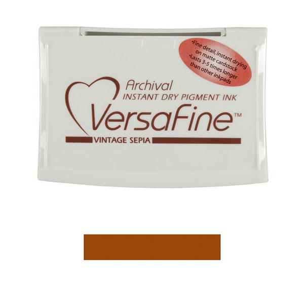 VersaFine Vintage Sepia Ink Pad – The Foiled Fox