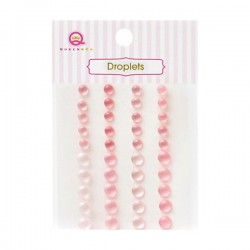 Queen & Co. Translucent Resin Droplets - Pink