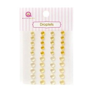 Queen & Co. Translucent Resin Droplets - Yellow