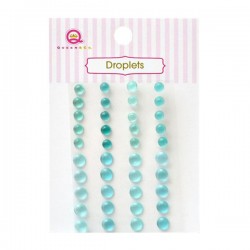 Queen & Co. Translucent Resin Droplets - Teal