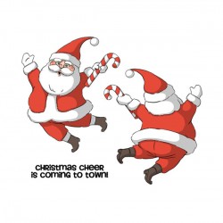 Art Impressions Santa Spinner Cling Stamp