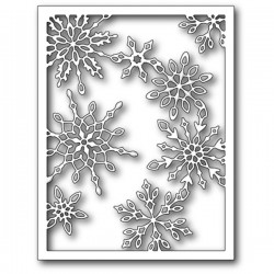 Memory Box Scattered Snowflake Frame Craft Die