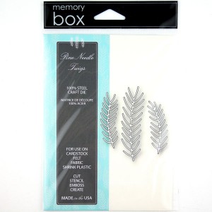 Memory Box Pine Needle Twigs Craft Dies class=