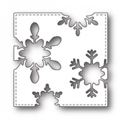 PoppyStamps Stitched Snowflake Square Craft Die