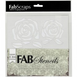 FabScraps Vintage Elegance Roses Stencil