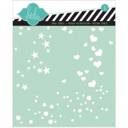 Heidi Swapp Confetti Stencil - 6" x 6"