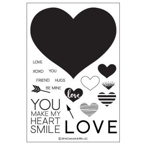 Concord & 9th Heart Smile Stamp Set
