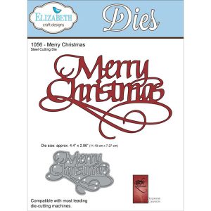 Elizabeth Craft Designs Merry Christmas Metal Die