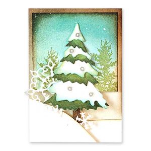 Penny Black Snowy Layered Trees Creative Die Set class=