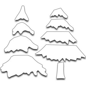 Penny Black Snowy Layered Trees Creative Die Set