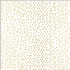 Seven Paper Amelia Gold Dots on Vellum - 12" x 12"