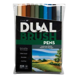 Tombow Dual Brush Pen Set – Landscape