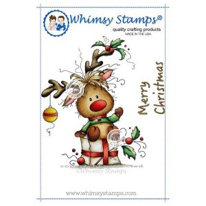 Whimsy Stamps Rudolph Stamp