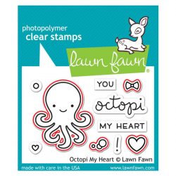 <span style="color:red;">PREORDER</span>  Lawn Fawn Octopi My Heart Lawn Cuts