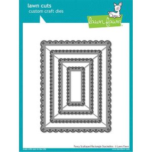 Lawn Fawn Fancy Scalloped Rectangle Stackables
