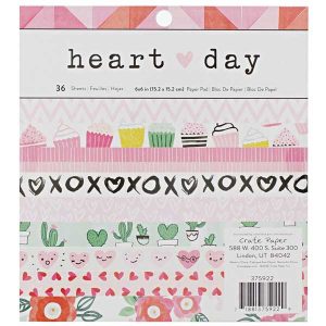Crate Paper Heart Day Paper Pad - 6" x 6"