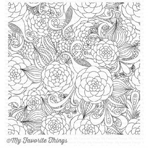 My Favorite Things Floral Fantasy Background Stamp
