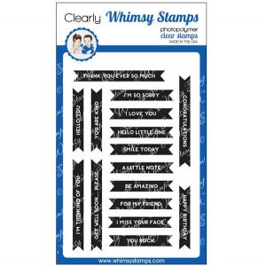 Whimsy Stamps Bold Banners Stamp Set