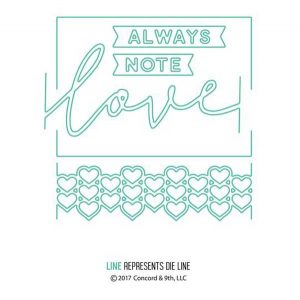 Concord & 9th Love Always Frame Dies Set
