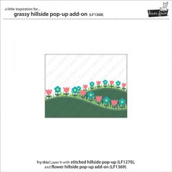<span style="color:red;">PREORDER</span> Lawn Fawn Grassy Hillside Pop-Up Add-On Lawn Cuts