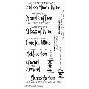 My Favorite Things Uncorked Stamp Set