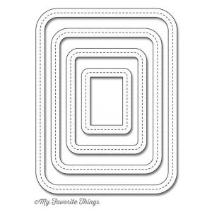 My Favorite Things Die-namics Single Stitch Line Rounded Rectangle Frames