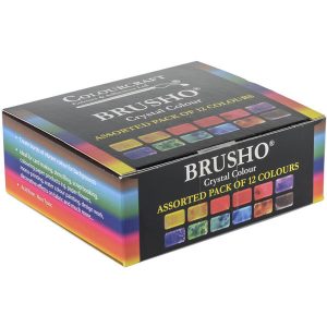 Brusho Crystal Colours Set - 12/Pkg class=