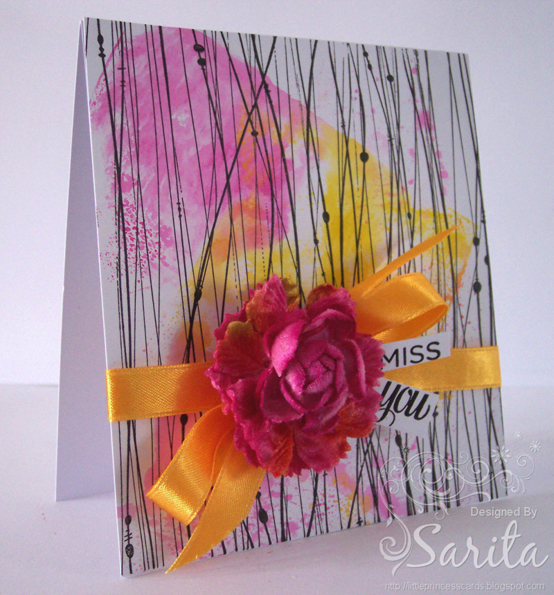 Miss You Card by Sarita