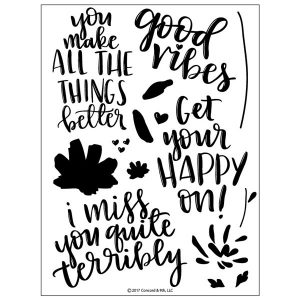 Concord & 9th Fill-In Phrases Stamp Set