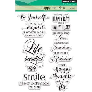 Penny Black Happy Thoughts Clear Stamp Set
