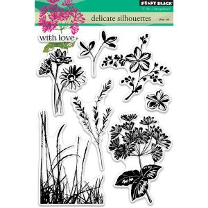 Penny Black Delicate Silhouettes Stamp Set