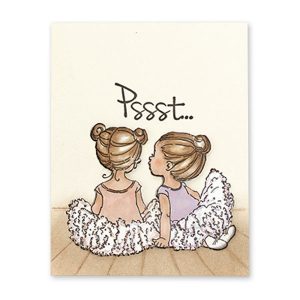 Penny Black Whispers Slapstick Cling Stamp class=