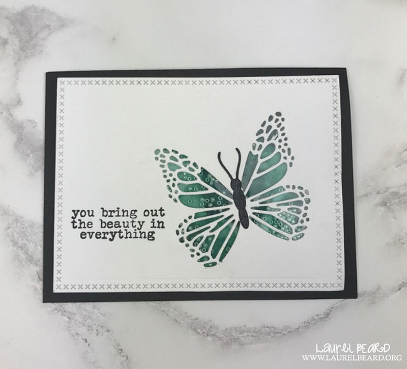 Beautiful Butterfly card by Laurel Beard