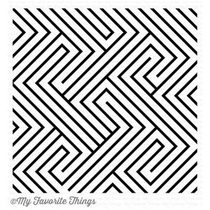 My Favorite Things BG Diagonal Design Background Stamp