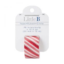 Little B Decorative Paper Tape - Candy Cane Stripes