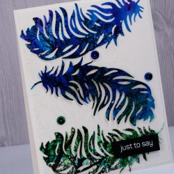 Penny Black Light As A Feather Creative Die