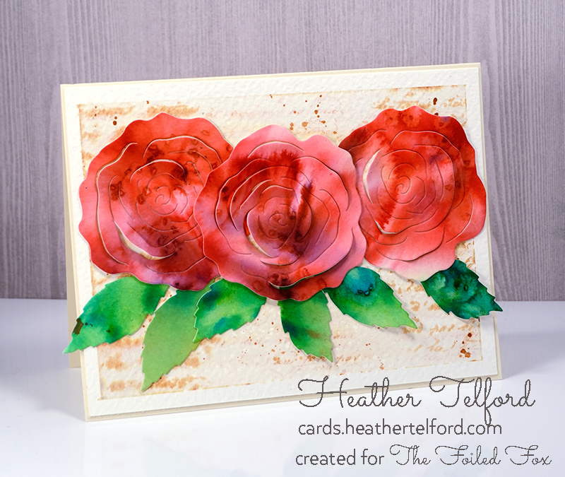 Red Pop-Out Roses by Heather Telford