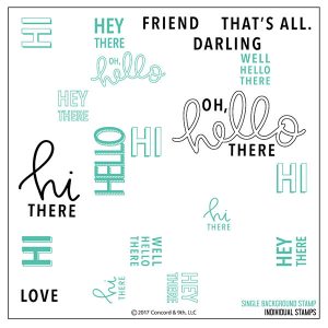 Concord & 9th Oh Hello Turnabout Stamp Set