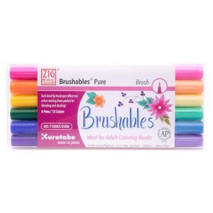 Kuretake Zig Brushables Brush Pen Set – Pure