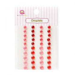 Queen & Co. Translucent Resin Droplets – Red