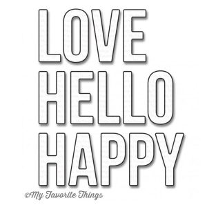 My Favorite Things Happy Greetings Die-namics