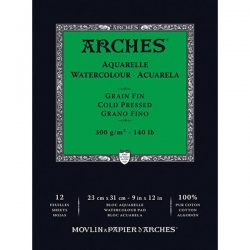 Arches 9" X 12" Watercolor Cold Pressed Paper Pad